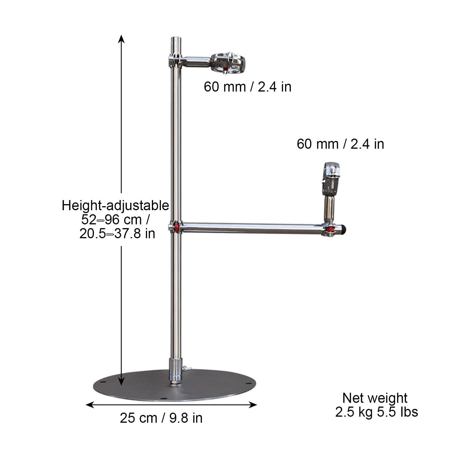 Support Tuyau Cheminée Inox, Kit Cheminée Latérale pour Poêle de Tente