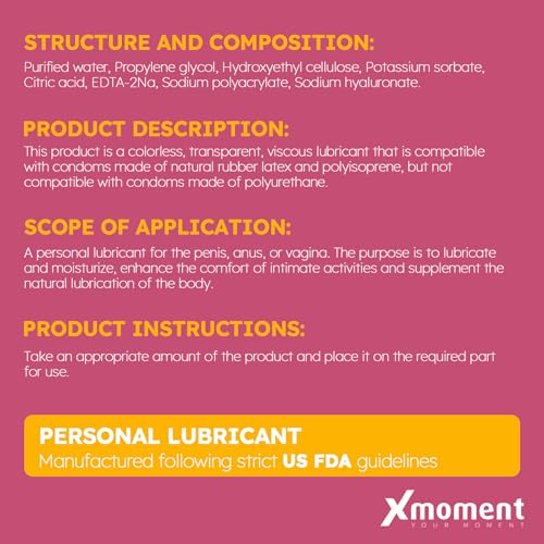 Image of Ultra Smooth Water-Based Lube - 8 Fl Oz Personal Lubricant for Vaginal and Anal Sex, pH Balanced Lube Without Glycerin & Parabens, Slippery Massage Gel for Women, Men and Couples