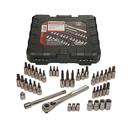 Craftsman Socket Set. This Mechanics Tool Kit Includes A Variety Of Professional Tools Like Ratchets, Sockets, Extension Bars, Universal Joints, Combination Wrenches, Hex Keys, Screwdriver Bits & More