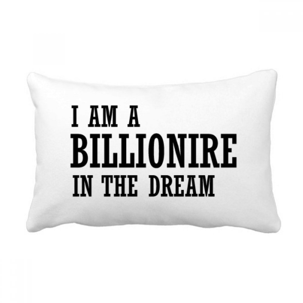 Coussin de rêve Je suis un Millionnaire 40x60 cm multicolore pour decoration canape de salon
