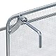 Relaxdays Zeitschriftenhalter Wand, Zeitungsablage hängend, Wandkorb, HBT 28x35,5x10 cm, Magazinhalter, Metall, Silber