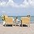 SAFAVIEH Outdoor Collection Aboka Natural/White Cushion 4-Piece Conversation Patio Set PAT7505D