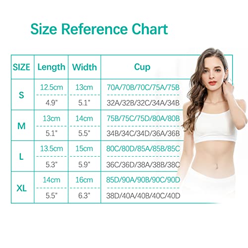 Bra Pad Inserts 3 Pairs, Bra Pads Sewn Padded For Sports Bra A/B/C/D Cup Beige Or Black, Green Or Grey Or Pink Optional-Beige-L #TOP5