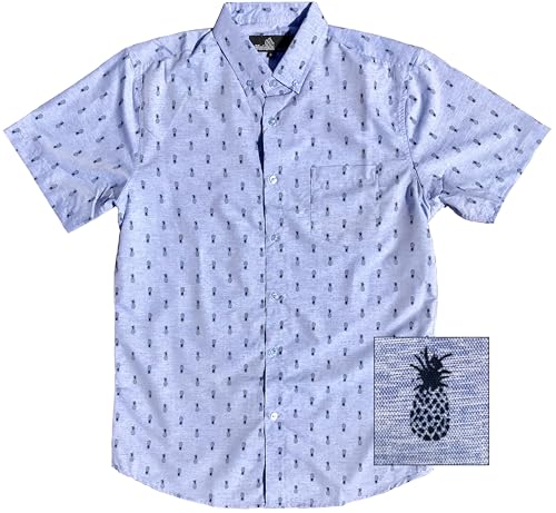Image of Molokai Surf Button Down Slim Fit Hawaiian Short Sleeve Shirts