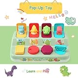 LEADSTAR Baby Spielzeug Motorikspielzeug, Pop Up Activity Spielzeug mit Dinosaurier, Lernspielzeug mit Tasten zum Drücken für Grobmotorik und Feinmotorik, Babyspielzeug für Baby Kinder ab 18 Monate