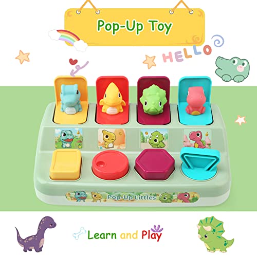 BelleStyle Pop up Baby Spielzeug ab 12 Monate,Montessori Spielzeug für 1 Jahr Kinder,Frühe Entwicklung Ursache und Wirkung Spielzeug Babys Geschenk 6 12 18 Monate Jungen Mädchen