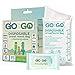 Go On The Go Disposable Urinal and Vomit Bags for Female and Male, Take Along for Travel, Traffic, Hiking or Camping - 6 Urinal/Vomit Bags Bonus 15 Cleansing Wipes Included