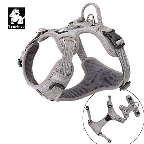 WINHYEPET Truelove No Pull Hundegeschirr, reflektierendes Hundegeschirr für Hunde, verstellbare weich gepolsterte Haustierweste mit einfachem Bediengriff TLH56512