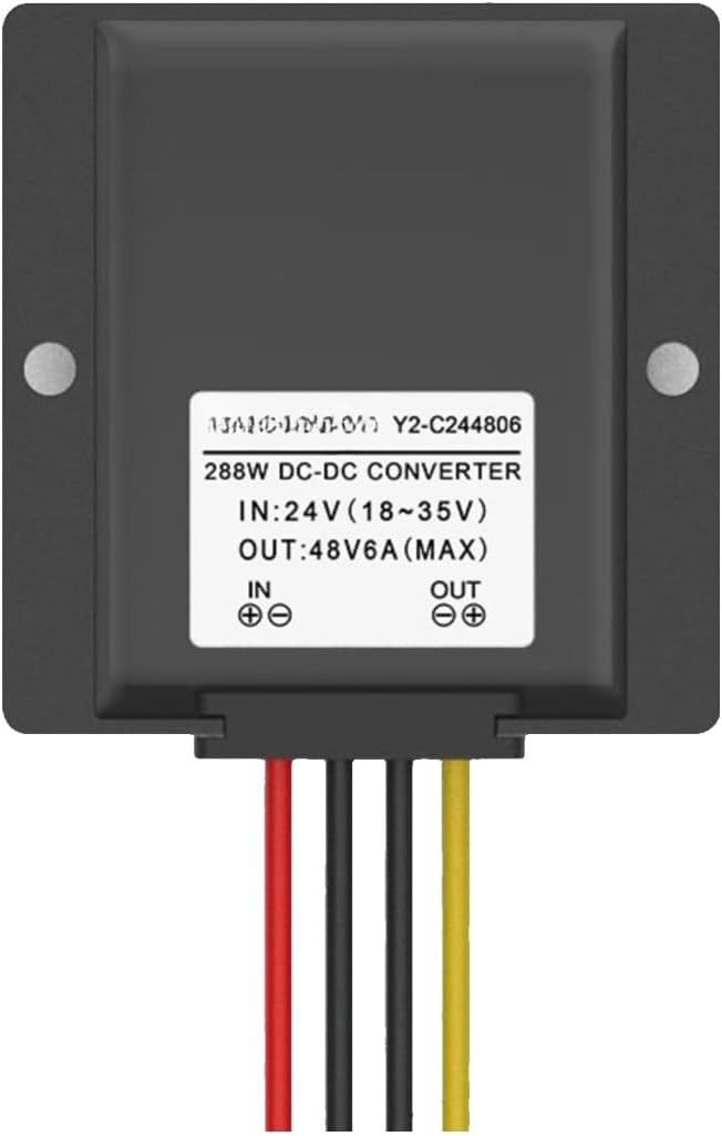24V to 28V36V48V53V57V60V DC Boost Module Voltage Regulator Power Converter(Model 24V to 48V 3A)