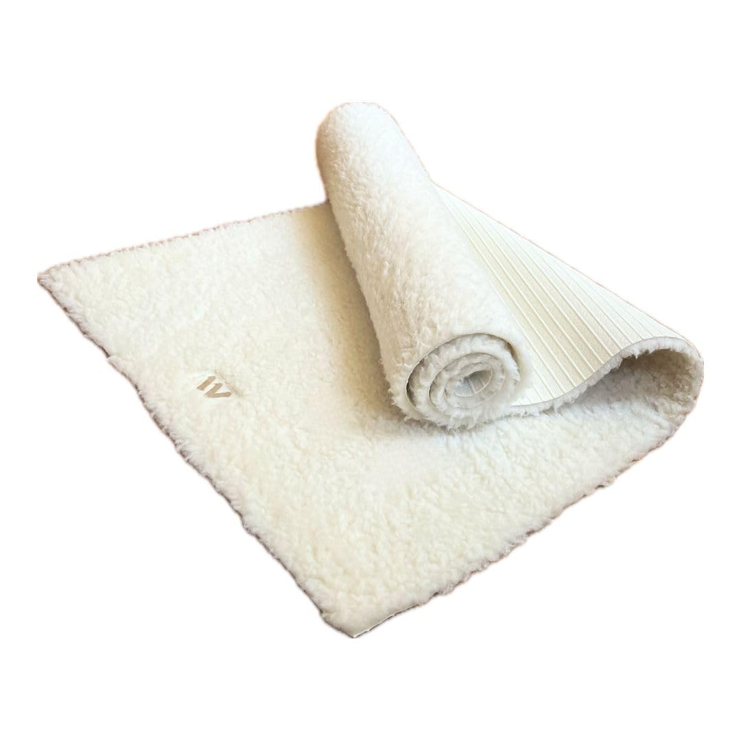 The Mindful Arts Le Mat Natural Eco Friendly Protective Sheep Wool Soft Meditation Yoga Therapy Exercise Mat