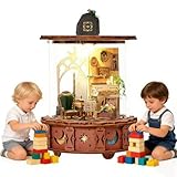 Das perfekte Geschenk: Dieses Musikspielzeug miniatur haus erzeugt nach dem Zusammenbau durch Aufziehen des Schlüssels an der Unterseite nicht nur eine bezaubernde Melodie, sondern dreht sich auch. Bitte beachten Sie: Bei der Montage muss nach dem Einsetzen des Werks im Boden Kleber zum Versiegeln verwendet werden, da es sonst nur Musik abspielt ohne sich zu drehen. Wir empfehlen, die Anleitung im Handbuch genau zu befolgen.