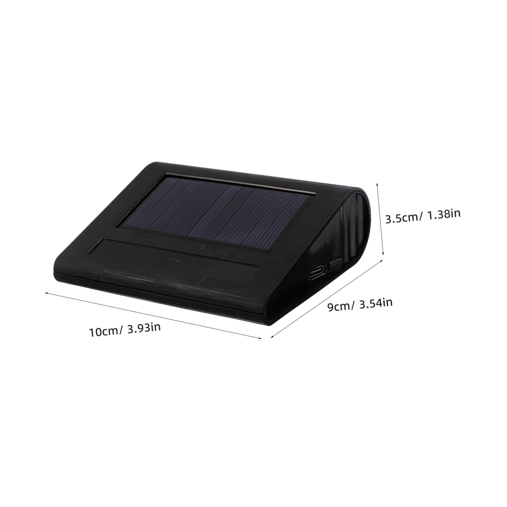 Gatuida Purificatore D’aria per Auto a Ricarica Solare, Uso Automatico e Rimozione Fumo per Interni Veicolo, Abs Nero, Viaggio Quotidiano