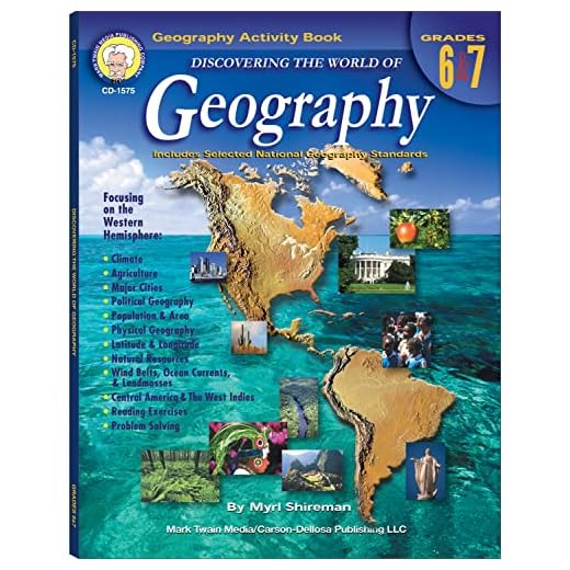 Mark Twain Media | Geography Resource Workbook | 6th–7th Grade, 128pgs (Discovering the World of Geography)