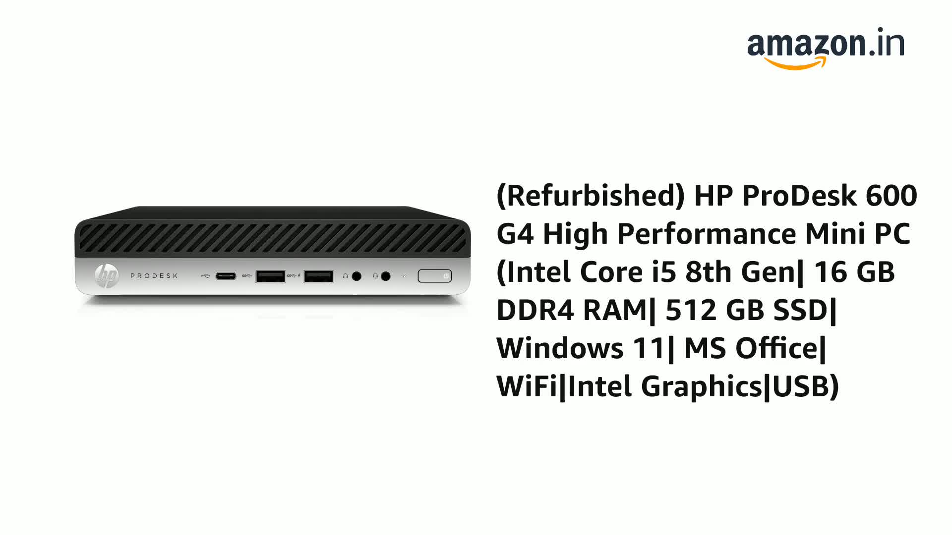 即使用!キレイ!HP 小型PC/i5-6500/win11/Office2021 Refurbished) HP ProDesk 600 G3 High Performance Mini PC (Intel