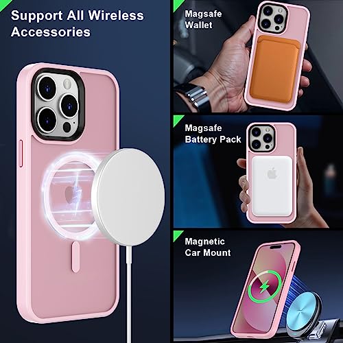 Image of MOCCA Magnetic Shockproof for iPhone 14 Pro Max Case,Pink