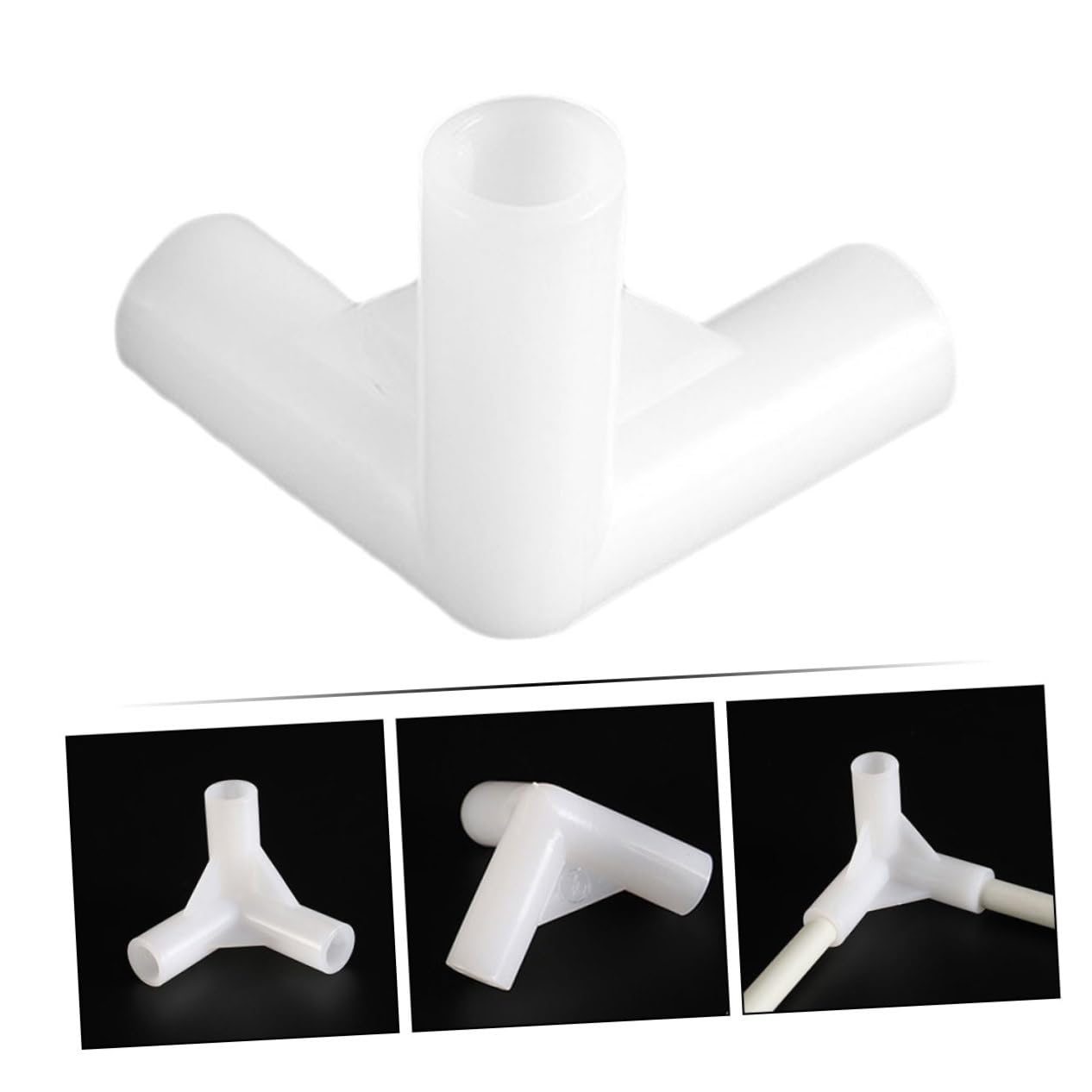Accessoires pour Tente Extérieure Tentes Le Suppléant Accesoire Camping Connecteurs Accessoires De Tente À Baldaquin Connecteur De Tuyau De Blanche