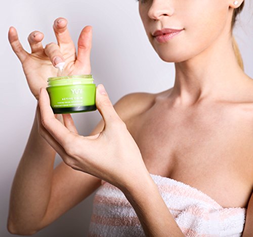 YUNI Beauty Facial Moisturizer & Skin Firming Lotion (2oz) Active Calm Face & Neck Firming Cream - Intense, Deep Hydration for Dry Skin - Natural Skin Care, Vegan, Paraben-Free, Cruelty-Free