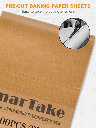 Smartake 200 Pcs 12X16 Inches Parchment Paper Baking Sheets With Smartake 200 Pcs 9X13 Inches Parchment Paper Baking Sheets thumb #5
