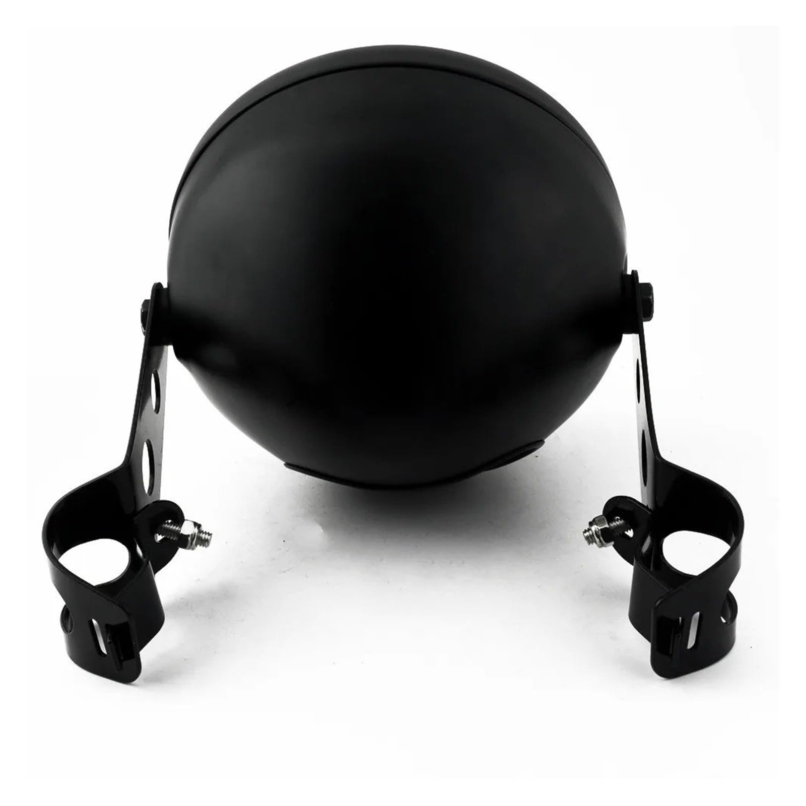 Gruppo Ottico Anteriore Moto Faro Anteriore Alogeno Da 35 W Con Griglia Metallica Retrò Per Moto Kit Maschera Staffa Faro(2)