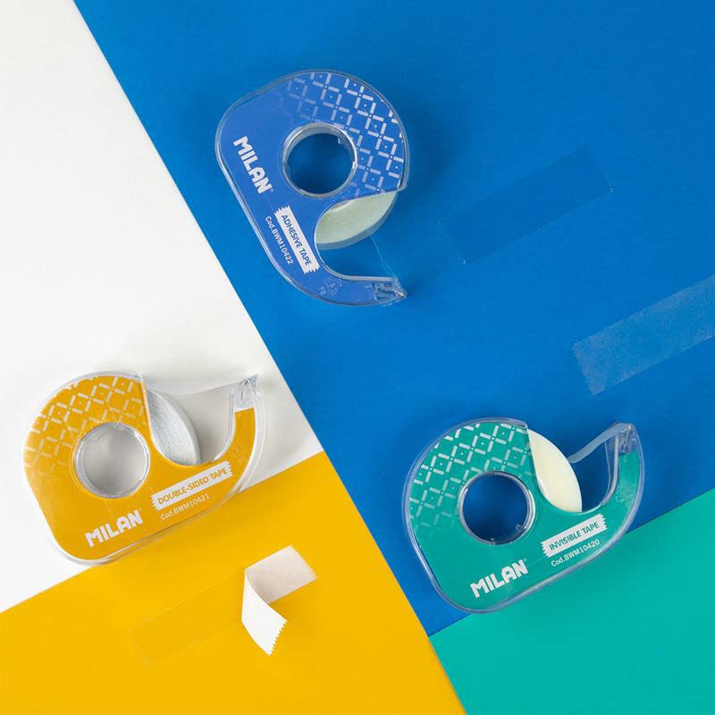 Caja expositora 36 dispensadores cinta adhesiva transparente brillante 19 mm x 33 m MILAN®