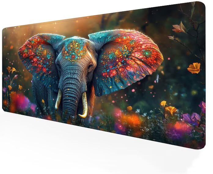 Tapis de Souris Gamer 900x500mm XXL éléphant G1-100 grand sous-main de bureau