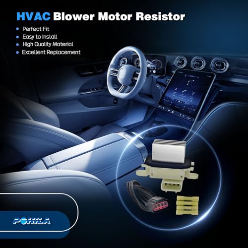 Image of HVAC Control Module Blower Motor Resistor Compatible with 2009-2017 Ford Expedition F150 Lobo Lincoln Navigator Mark LT Replaces BL3Z-19E624-A