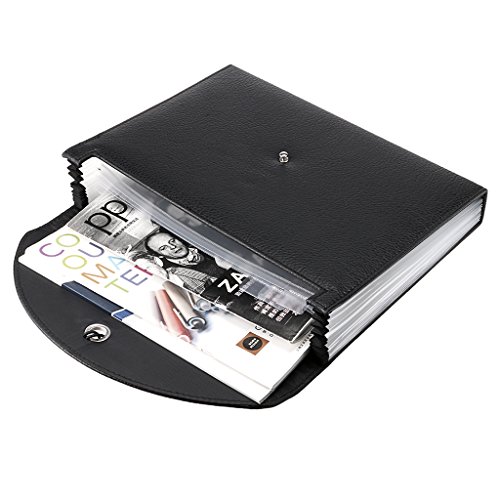 Sumnacon Pelle PU raccoglitore di documento/