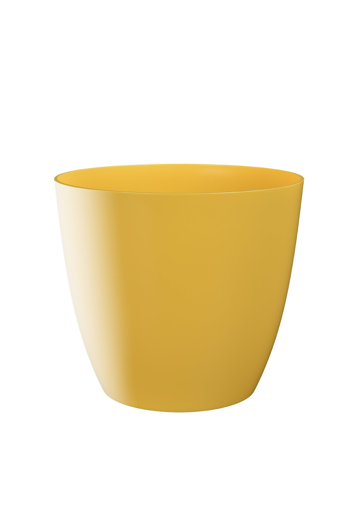 Plastkon Decorative Pot Decorative Flower Pot Ella Shine Diameter 18 cm Yellow