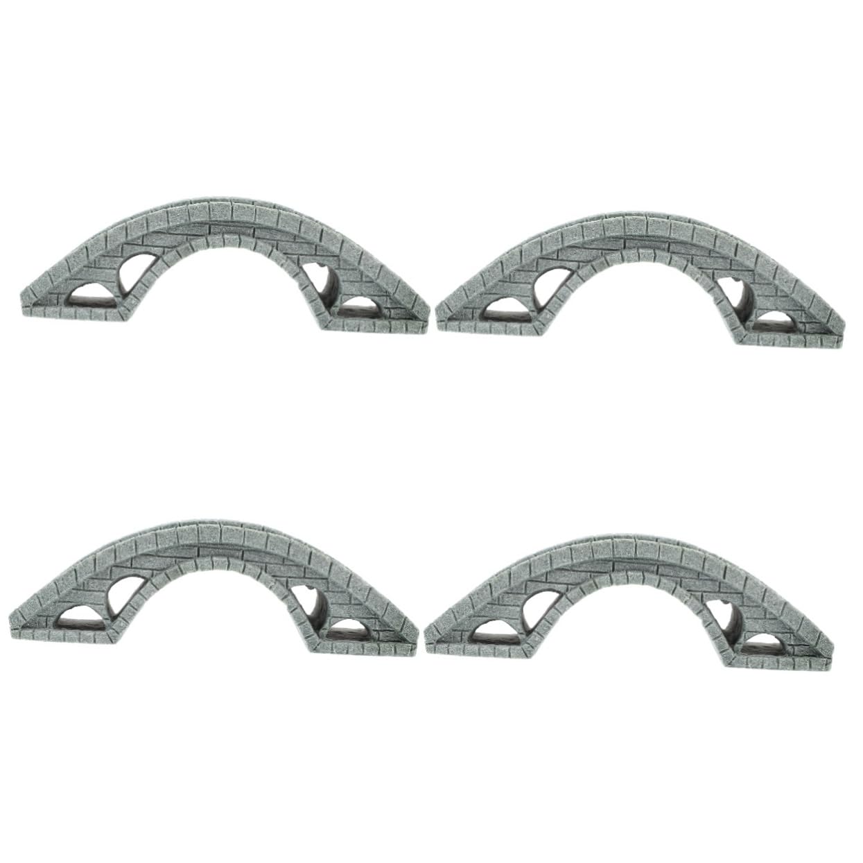 HEMOTON 4 Pièces Miniature Pont Arqué pour Décoration de Ornement Aquatique Durable pour Aquarium Jardin