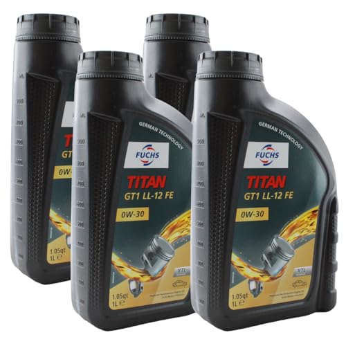 Aceite de Motor Fuchs TITAN GT1 LL-12 FE SAE 0W-30 4x1L