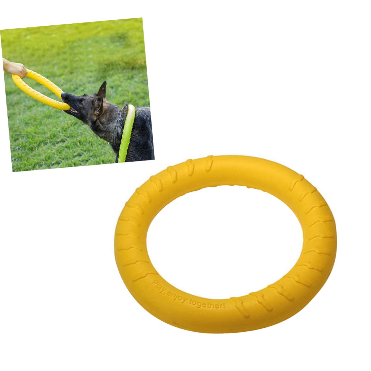 FRCOLOR 2 Uds Dogman Juguetes Juguetes para Mascotas Juguetes para Masticar Perro Anillo para Mascotas Juguete Eva Perro Masticar Juguete Mordedura De Perro Juguetes Perro Cuidado Dental