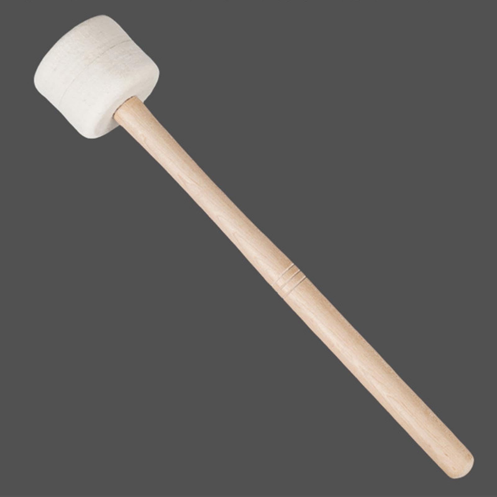 Coppia Manganello Timpano Bacchette Batteria Feltro Lana Testa Manico di Legno Comodo Batteria Rullante Accessorio Banda Strumento Percussione Leggero, Come immagine, 4 pezzi