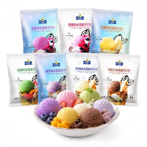 Mélange crème glacée poudre kit fabrication sundae maison et desserts glacés