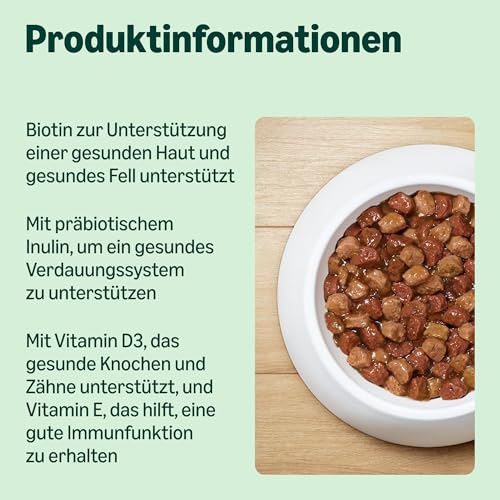 by Amazon Katzenfutter, nass, für ausgewachsene Katzen, Fischauswahl in Sauce, 4.8kg (48 Packungen mit 100g)