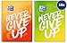 Produktbild Oxford 400114960 Collegeblock 10er Pack NEVER GIVE UP DIN A4 liniert mit Doppelrand 80 Blatt gelocht in 2 neon Farben sortiert