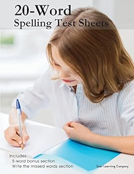 Paperback 20-Word Spelling Test Sheets Book