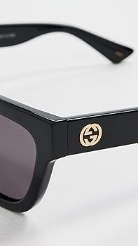 Amazon.com: Gucci Women's GG1578S Sunglasses, Black-Black