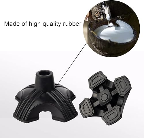 Miniatura 3 de Protector de bastón de goma duradera, almohadilla de repuesto antideslizante para bastones