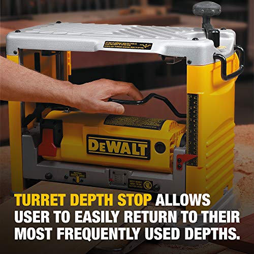DEWALT Benchtop Planer, Single Speed, 15-Amp, 12-1/2-Inch (DW734)