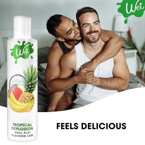 Image of Wet Tropical Explosion Edible Lube, Condom Safe, Sugar-Free, 9 Fl Oz
