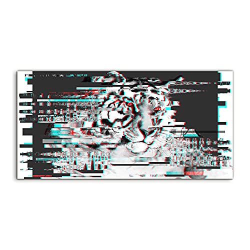Tableau image acrylique 100x50cm tigre - Éclat du verre et design moderne
