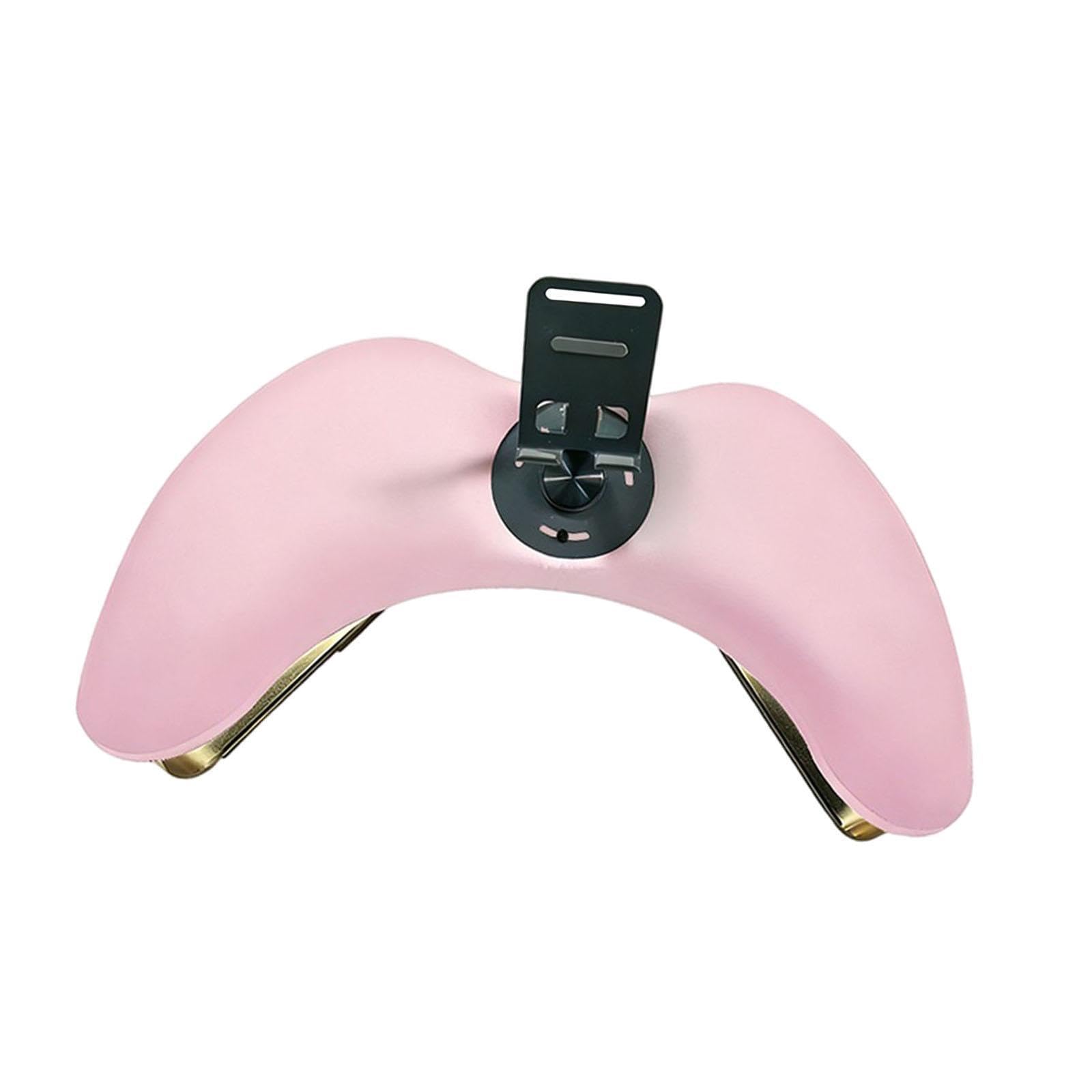 Oshhni Cuscino poggiamani per manicure art con supporto per telefono, comodo tavolo per unghie a forma di U in pelle PU per uso domestico fai da te in, Rosa