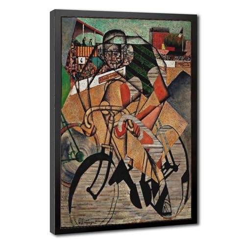 Toile At The Cycle Race Jean Metzinger cadre suspendre déco murale 50.8x76.2 cm