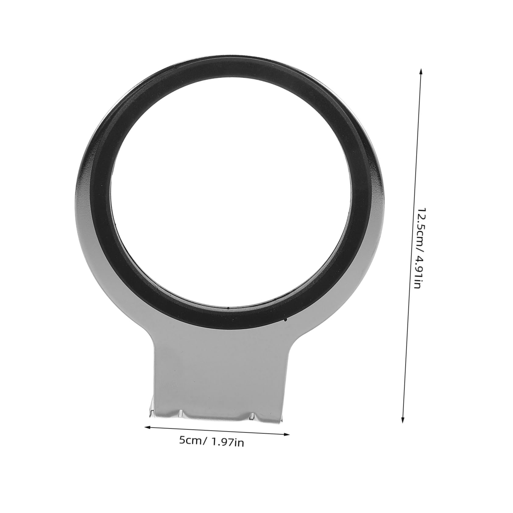 Mikinona Metal Hair Dryer Shelf Makeup Holders Organizers Wall-mounted Storage for Bathroom Tools Styling Tool Holder Adhesive Mount Modern Vanity Accessory