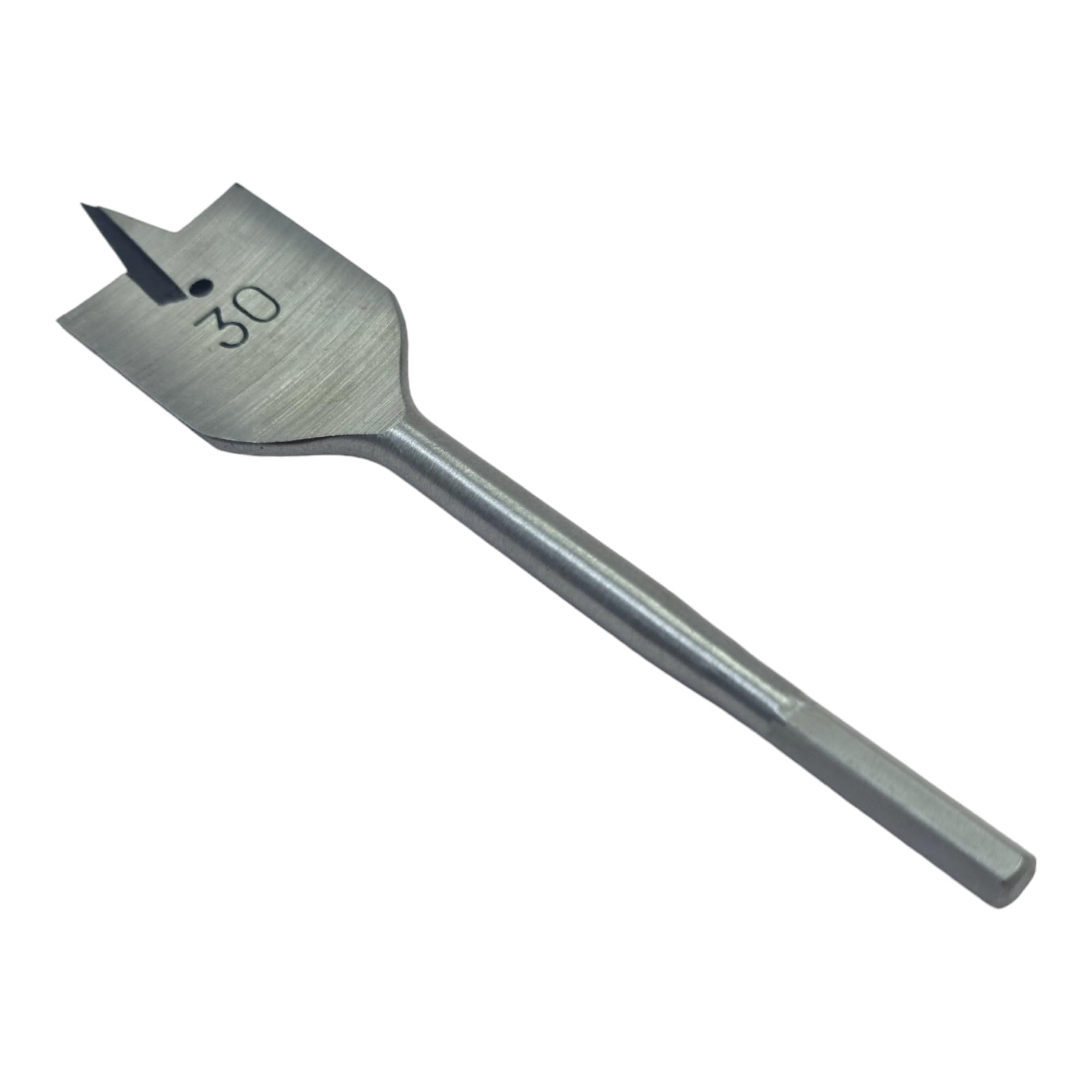 Flat Wood Drill Bit Carbon Steel Spade Paddle Bits for Woodworking, Nylon Storage Pouch Included (30mm - 152mm) — image 1