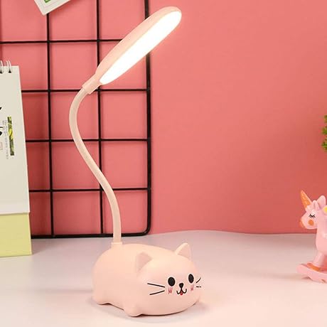 Cute Light Cat: A Glimmering Companion for Kids' Desks