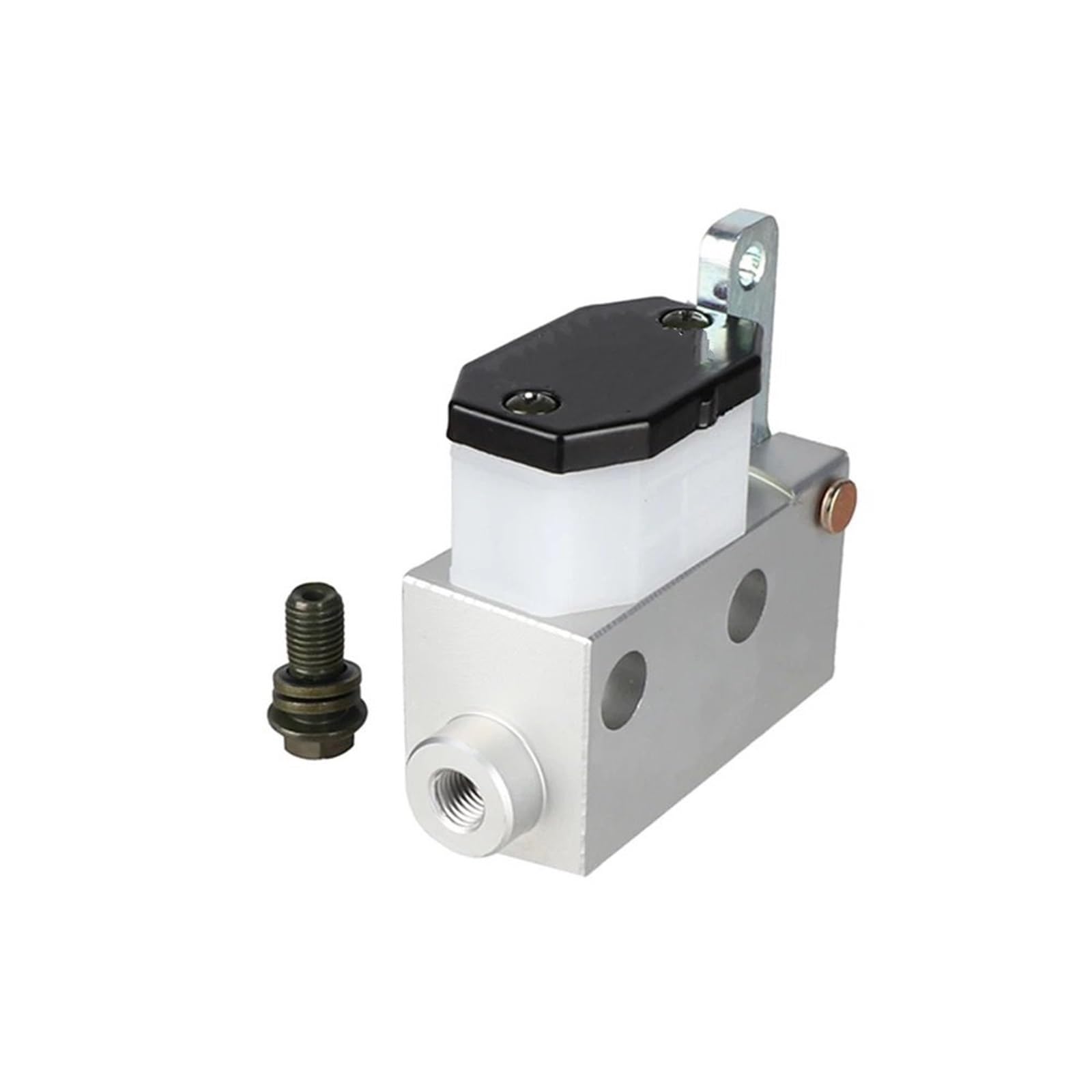 Hamulec motocyklowy Pompa hydrauliczna Hamulec hyd Pompa hydrauliczna hamulca głównego tłokowego 14 mm/15,8 mm z tylną stopą, o wysokiej wydajności, pasująca do gokarta, buggy i quada(14mm A)