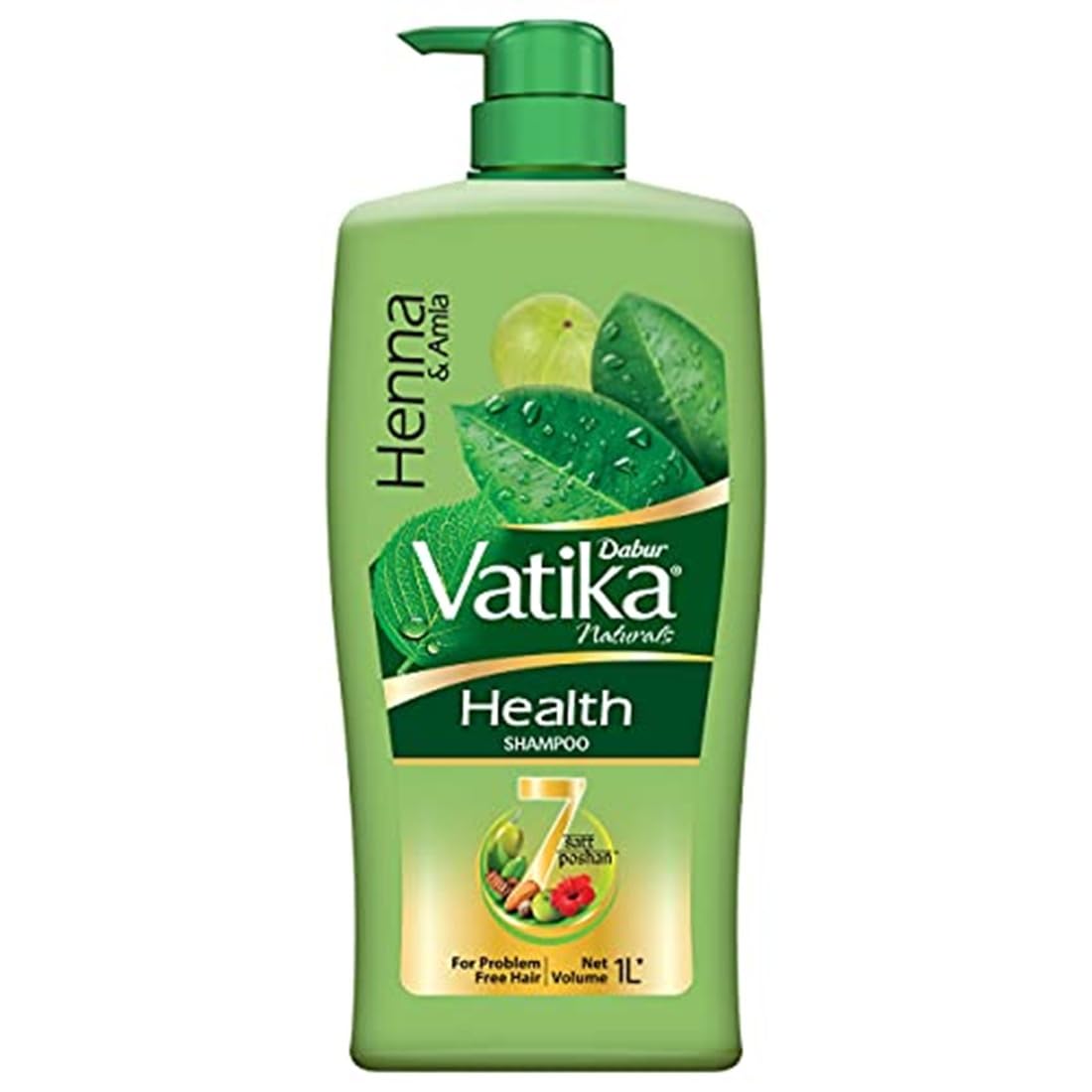 Dabur Vatika Health Shampoo - 1L | With 7 natural ingredients | For Smooth, Shiny & Nourished Hair | Repairs Hair damage, Controls Frizz | For All Hair Types | Goodness of Henna & Amla-picture-24