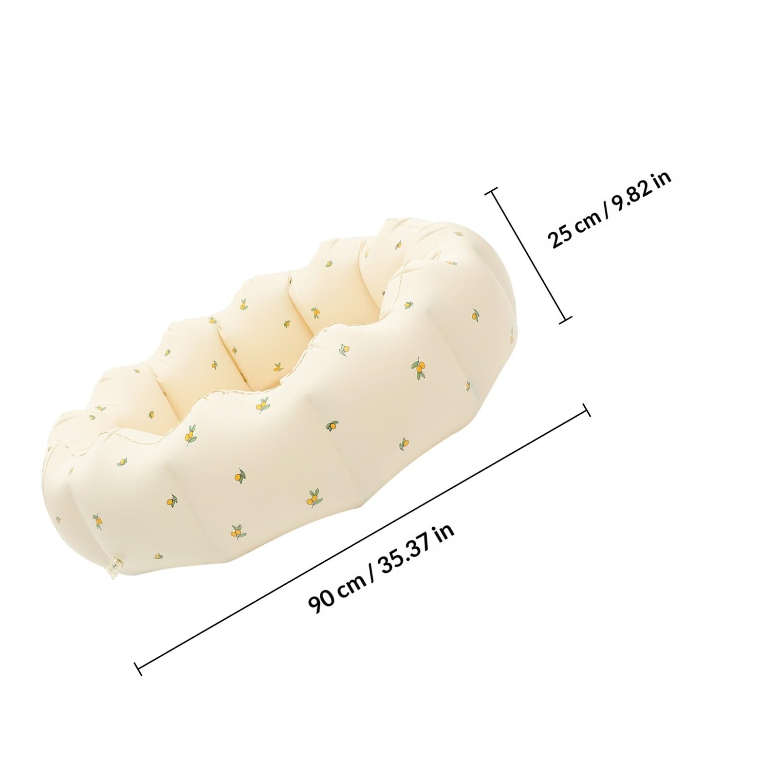 Pataugeoire Gonflable Fleur PVC Blanc pour Bébés et Garçon et Filles