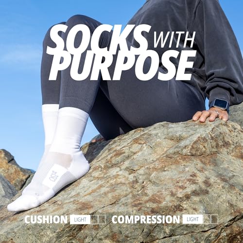 OS1st TA4 Thin Air 3/4 Length Running Socks with special ventilation feature for men & women, lightweight & breathable design2